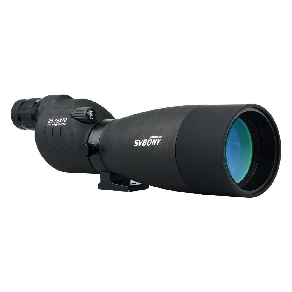 SVBONY SV17 25-75x70 Зрительная труба-Зум с штативом, водонепроницаемая, для наблюдения за птицами，охоты, наблюдения на длмнные расстояния
