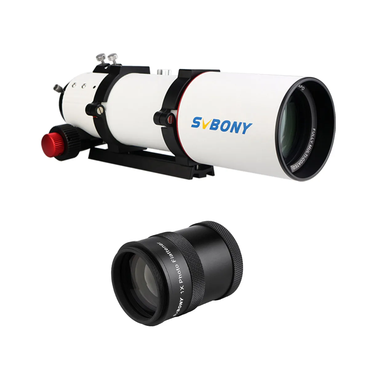 Телескопический рефрактор SV550 80 APO - набор для выравнивания поля зрения SV209 1.0x для астрономических наблюдений и фотосъемки