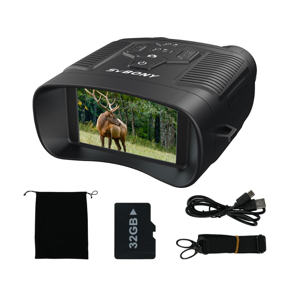 Бинокуляр цифровой прибор ночного видения SVBONY SA206 черный для ночной наблюдательной охоты