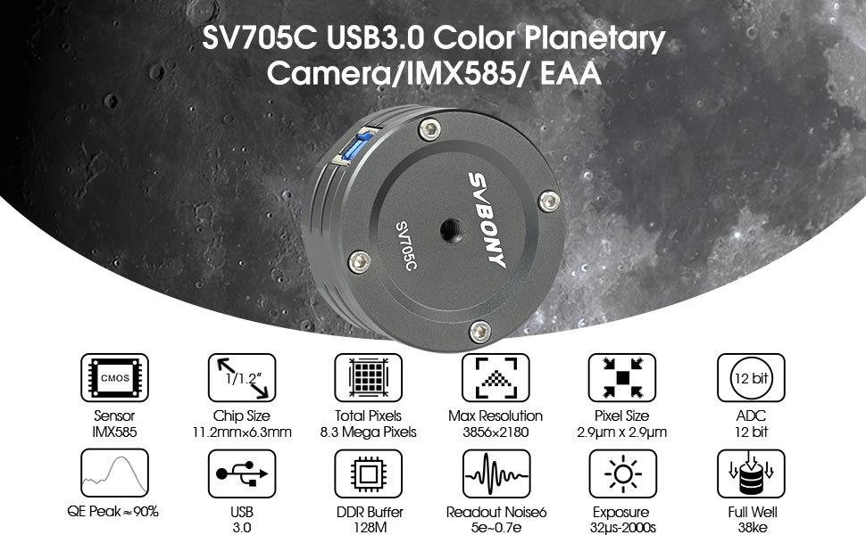 Обзор астрономической камеры Svbony SV705C
